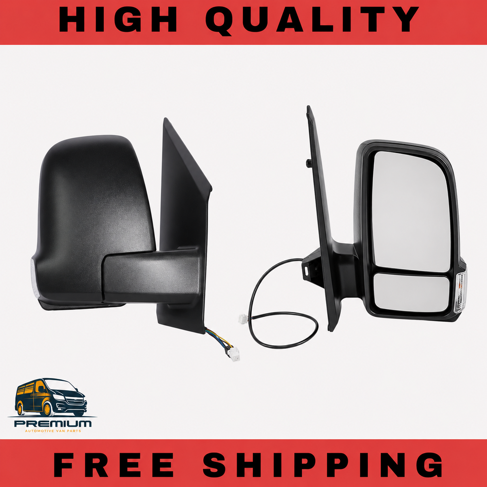 For Mercedes Sprinter Van 2018 - 2026 Manual Short Arm Wing Mirror Drivers Side