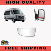 Ford Transit MK8 Lower Door Wing Mirror Glass Passenger Left Back Plate 1855103