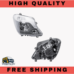 Driver Right Side O/S Headlight Head Lamp for 14-18 Mercedes Sprinter W906