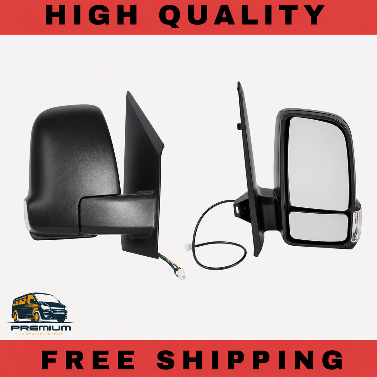 For Mercedes Sprinter Van 2018 - 2026 Manual Short Arm Wing Mirror Drivers Side