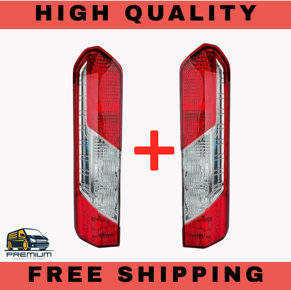 REAR TAIL LIGHT LAMP LENS LEFT & RIGHT FOR FORD TRANSIT MK8 (2014+ONWARDS)