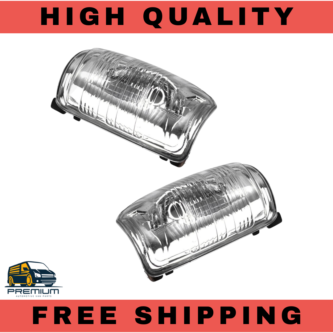 2X Wing Mirror Indicator Lens Light LEFT + RIGHT SET For FORD Transit Mk8 14-26