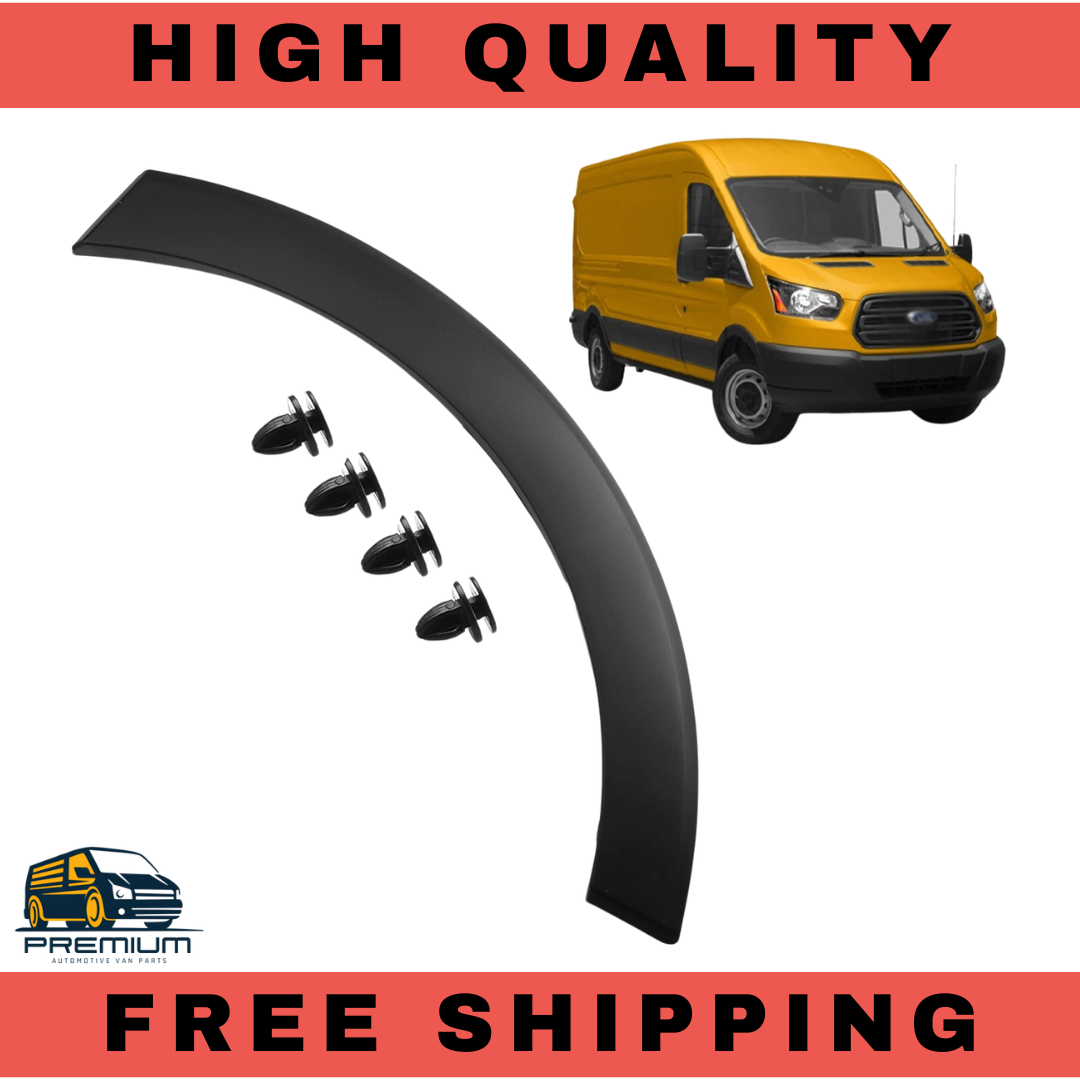 FRONT RIGHT WHEEL ARCH AIR DEFLECTOR MOULDING O/S FOR FORD TRANSIT MK8 (2014-ON)