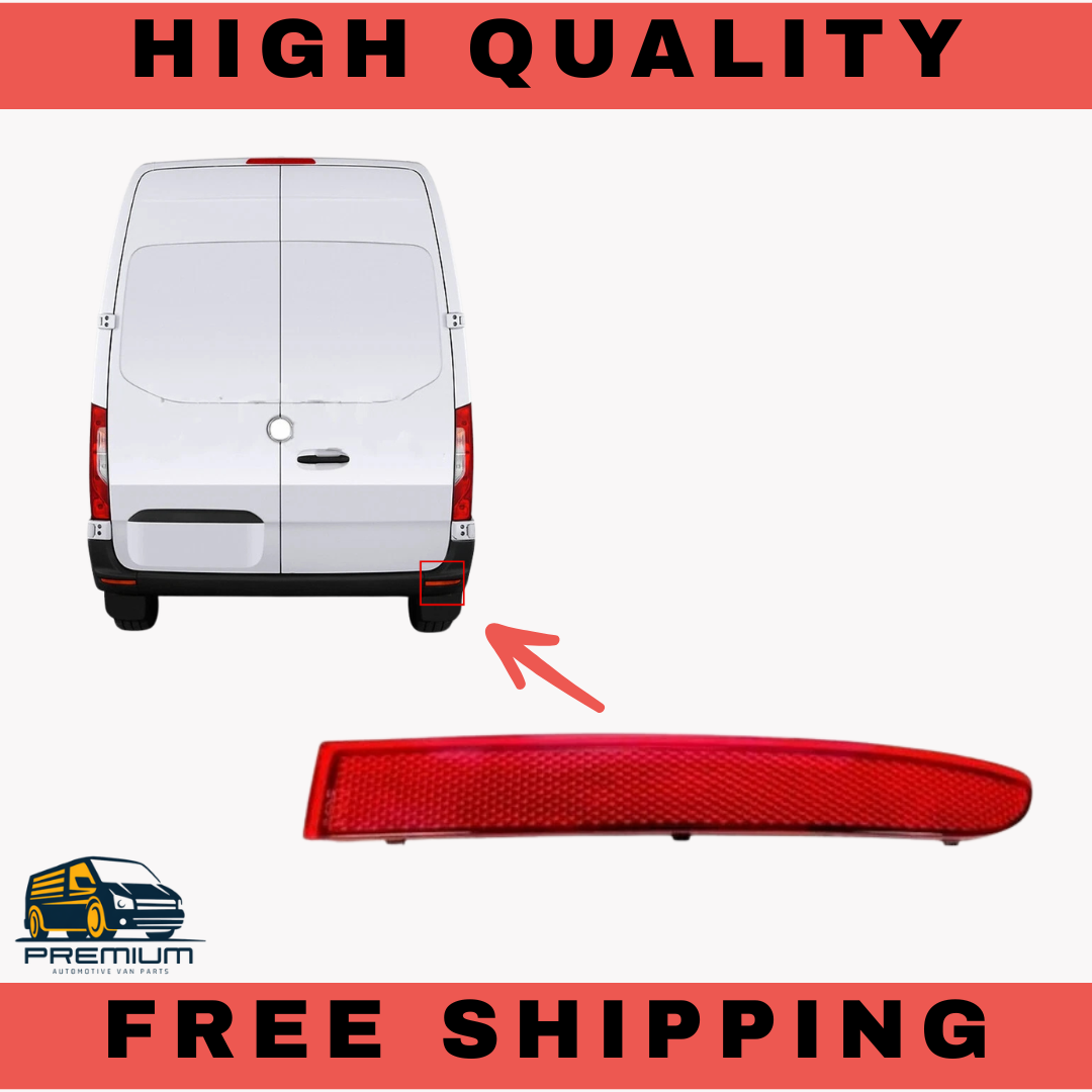 REAR RIGHT BUMPER REFLECTOR FOR MERCEDES-BENZ SPRINTER 2018 - ON A9108204900