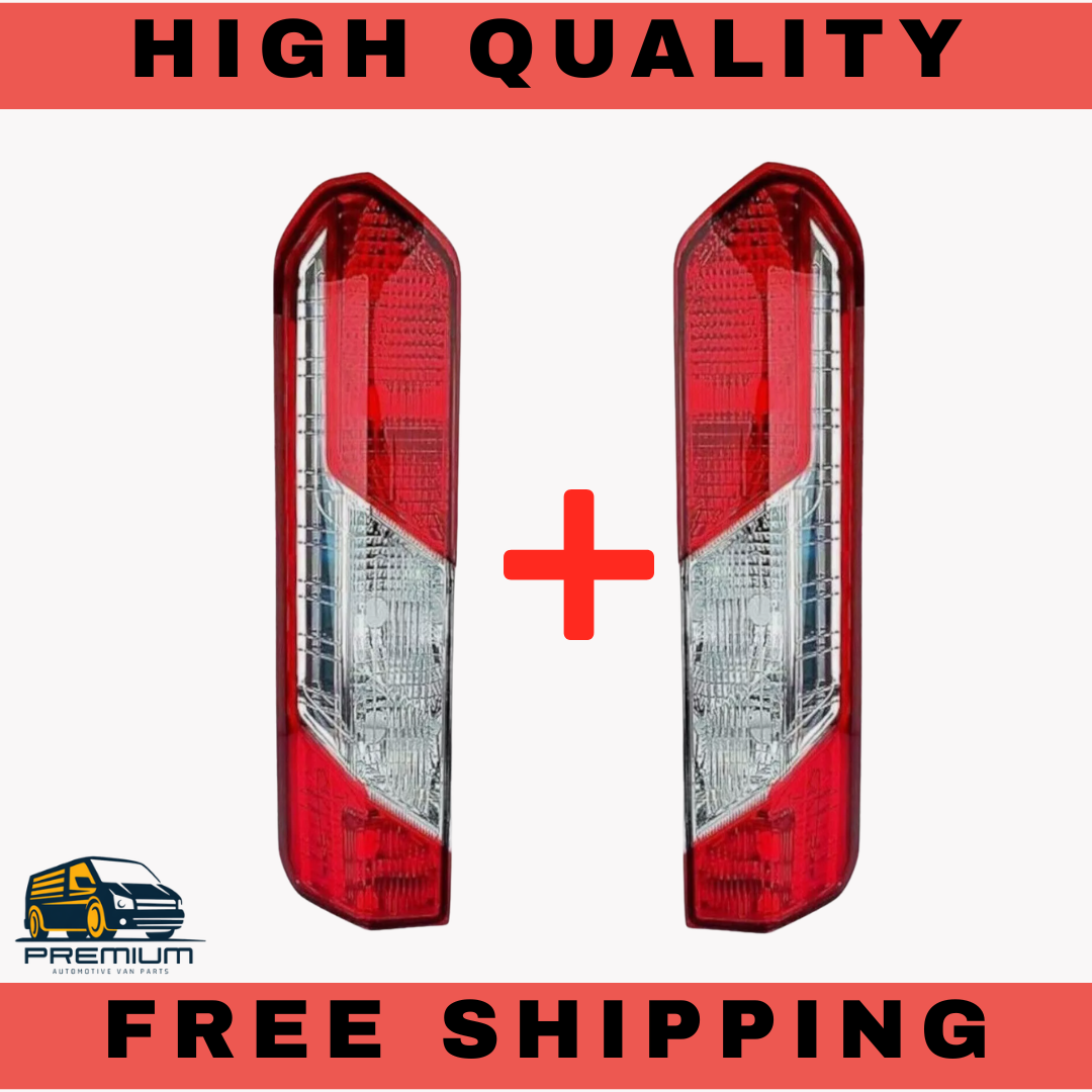 REAR TAIL LIGHT LAMP LENS LEFT & RIGHT FOR FORD TRANSIT MK8 (2014+ONWARDS)
