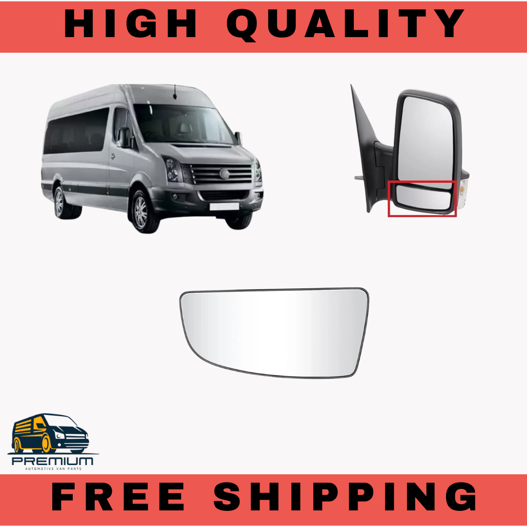 Ford Transit MK8 Lower Door Wing Mirror Glass Passenger Left Back Plate 1855103