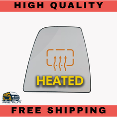 FOR FORD TRANSIT MK8 FRONT WING MIRROR GLASS HEATED LEFT PASSENGER SIDE 1823986