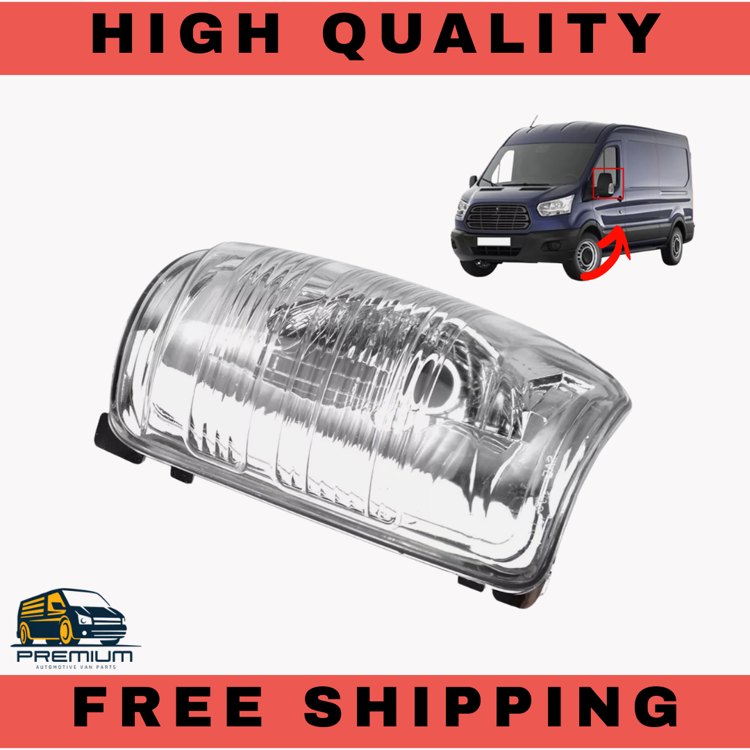 WING MIRROR INDICATOR LENS CLEAR LEFT SIDE PASSENGER FOR FORD TRANSIT MK8