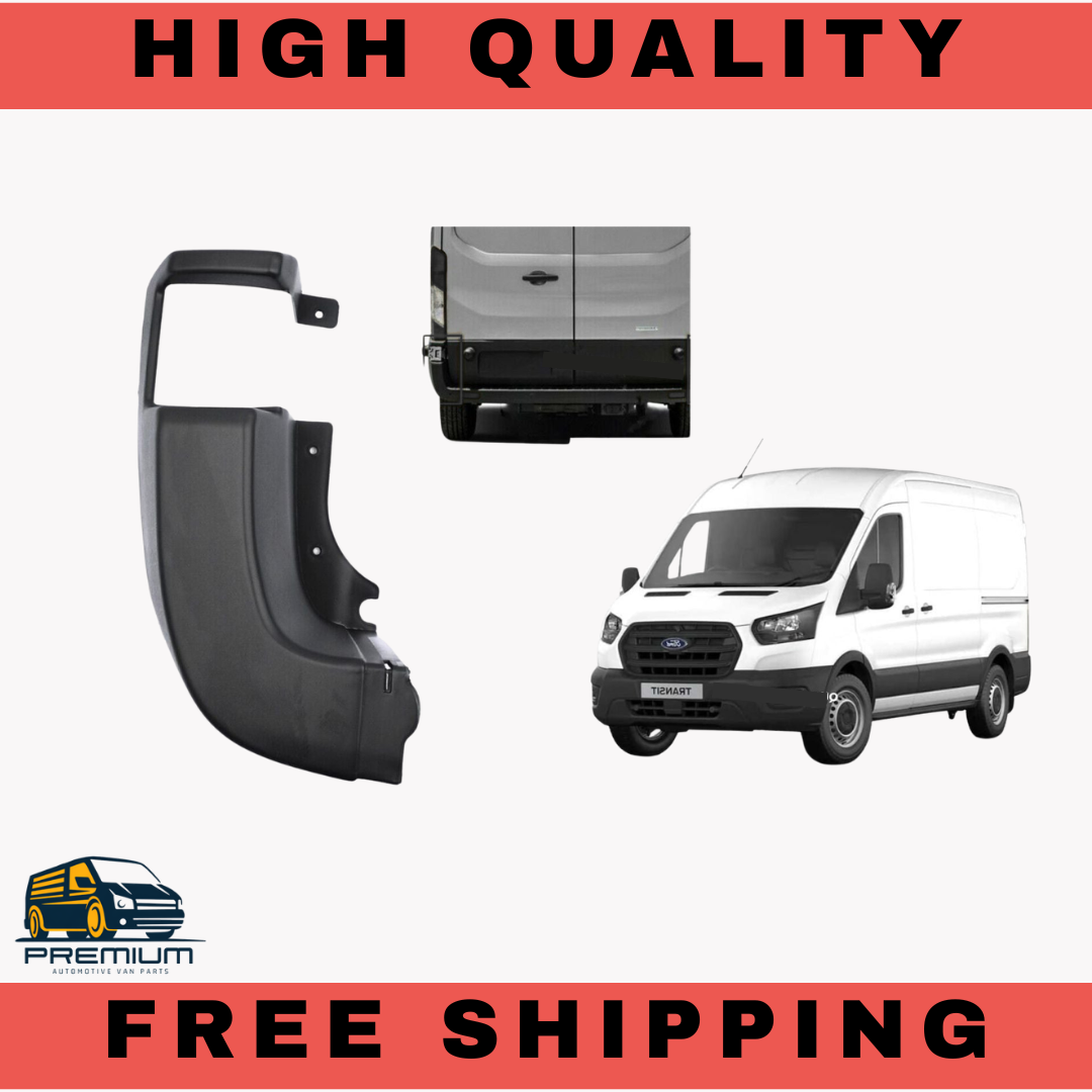 REAR BUMPER LEFT NEAR SIDE END CAP FOR FORD TRANSIT MK8 V363 (2013-ON) 1867578