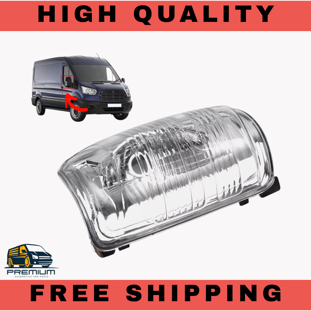 DOOR WING MIRROR INDICATOR LENS CLEAR RIGHT DRIVER SIDE FOR FORD TRANSIT MK8