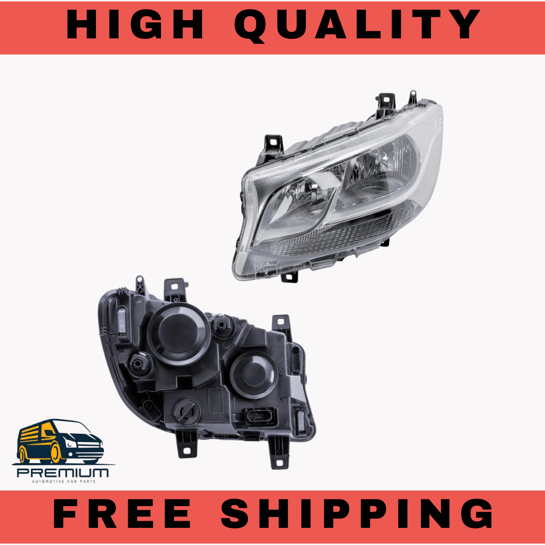 Front Headlight For Mercedes Sprinter W907 W910 Headlamp 2018-2026 Left Side