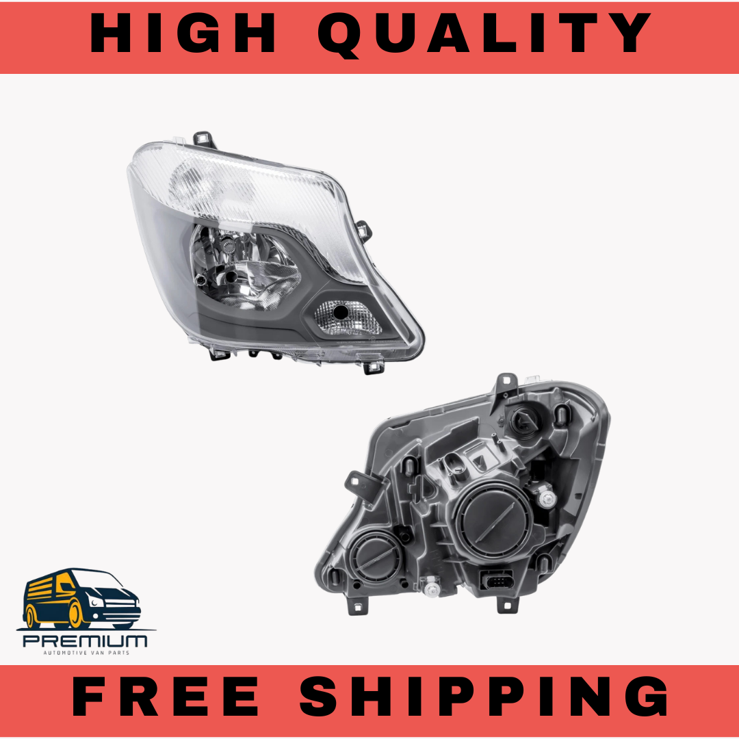 Driver Right Side O/S Headlight Head Lamp for 14-18 Mercedes Sprinter W906