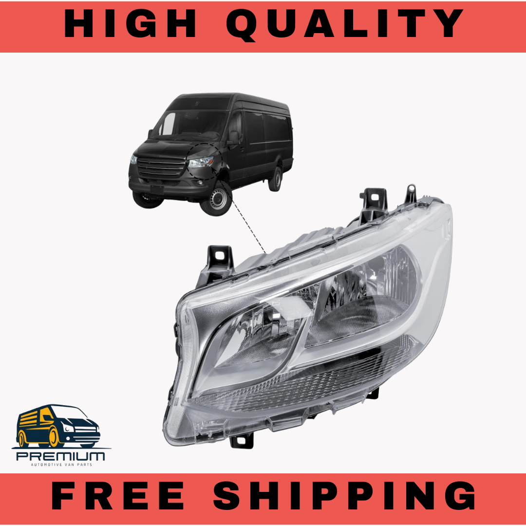 Front Headlight For Mercedes Sprinter W907 W910 Headlamp 2018-2026 Left Side